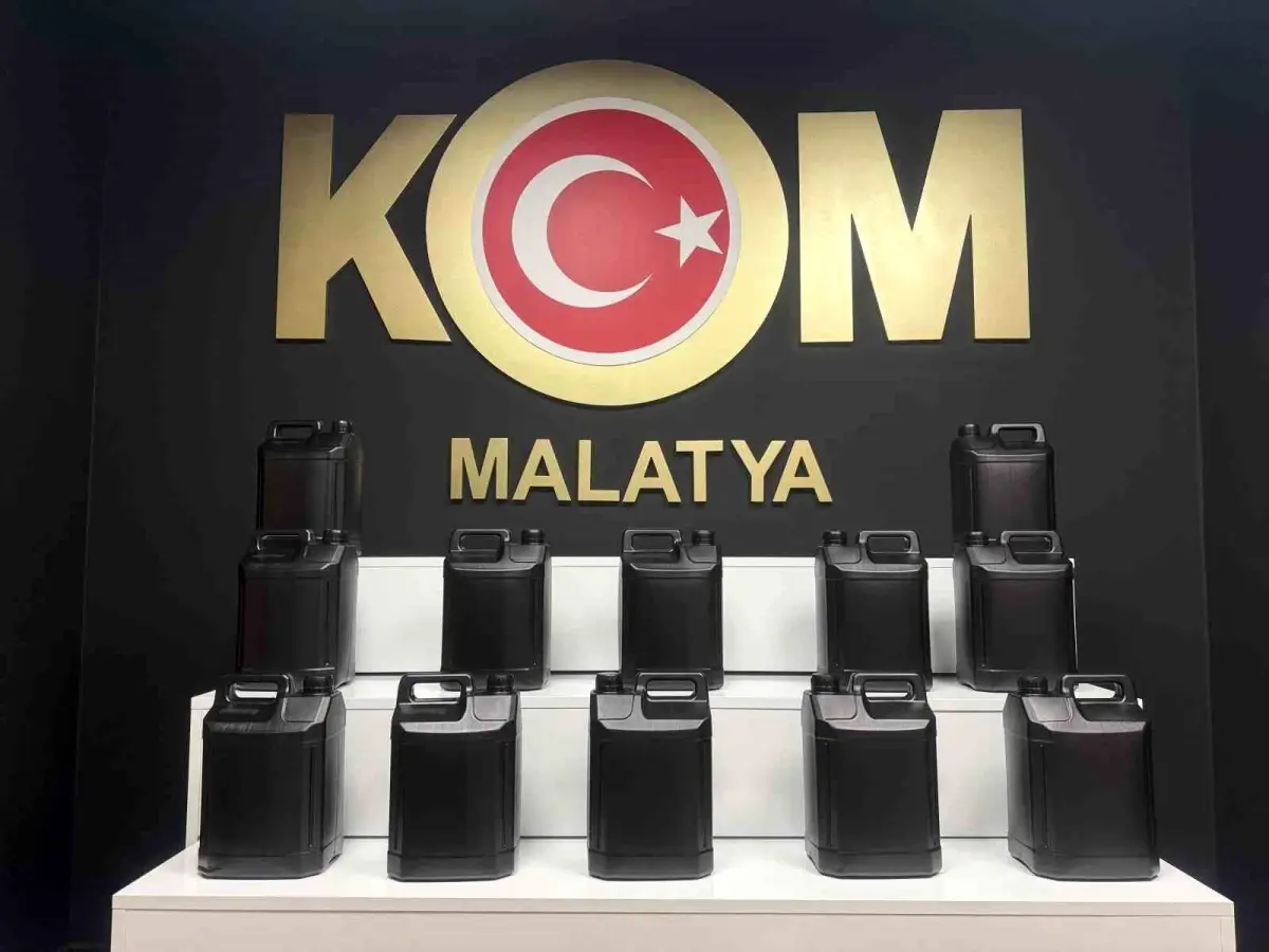 Malatya’da Kaçak Alkol Operasyonu