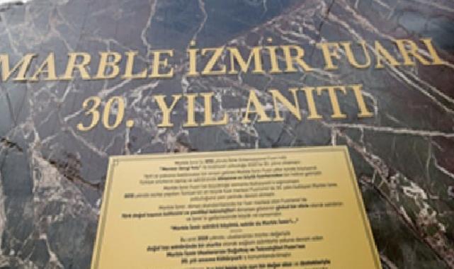 Marble İzmir’in 30’uncu yılına özel anıt Kültürpark’ta açıldı