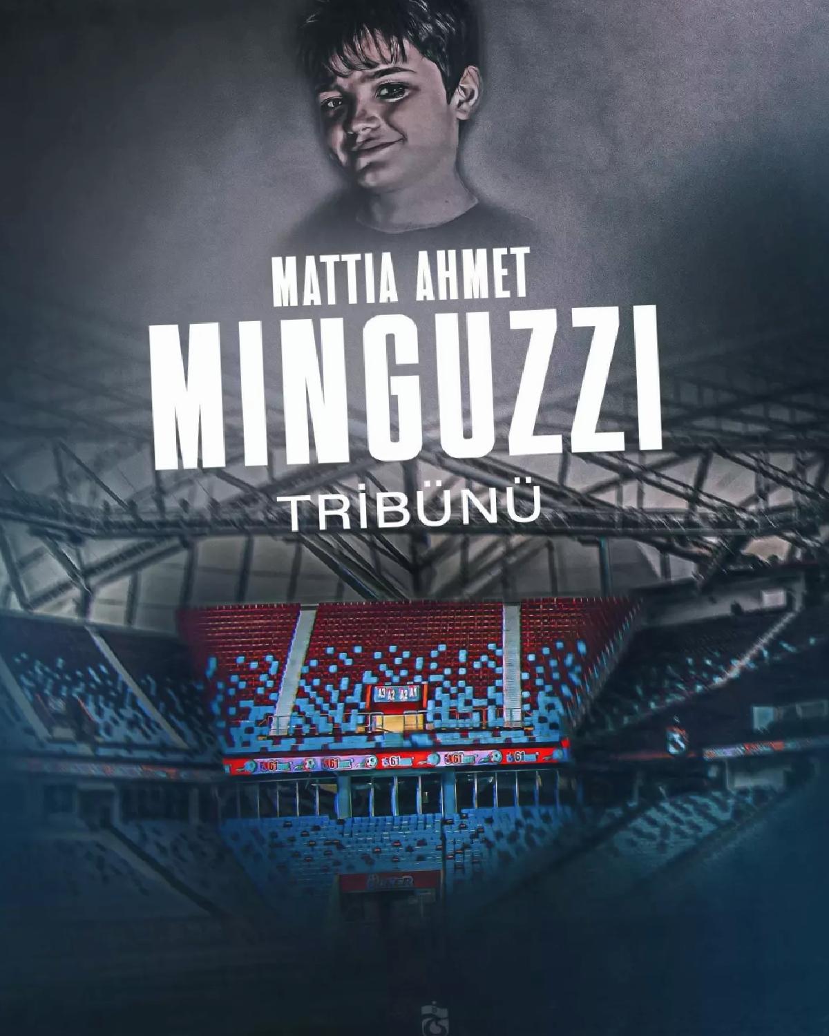 Mattia Ahmet Minguzzi’nin adı tribünde yaşatılacak