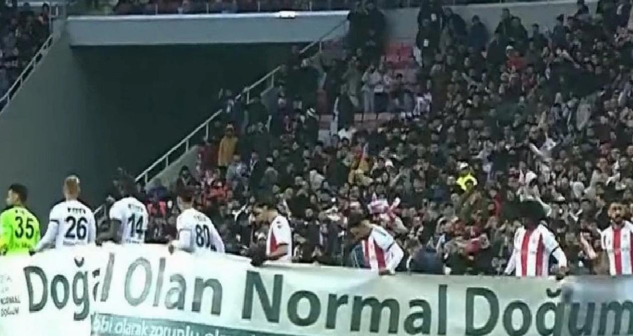 Normal doğum pankartının ardından yasak getirildi!