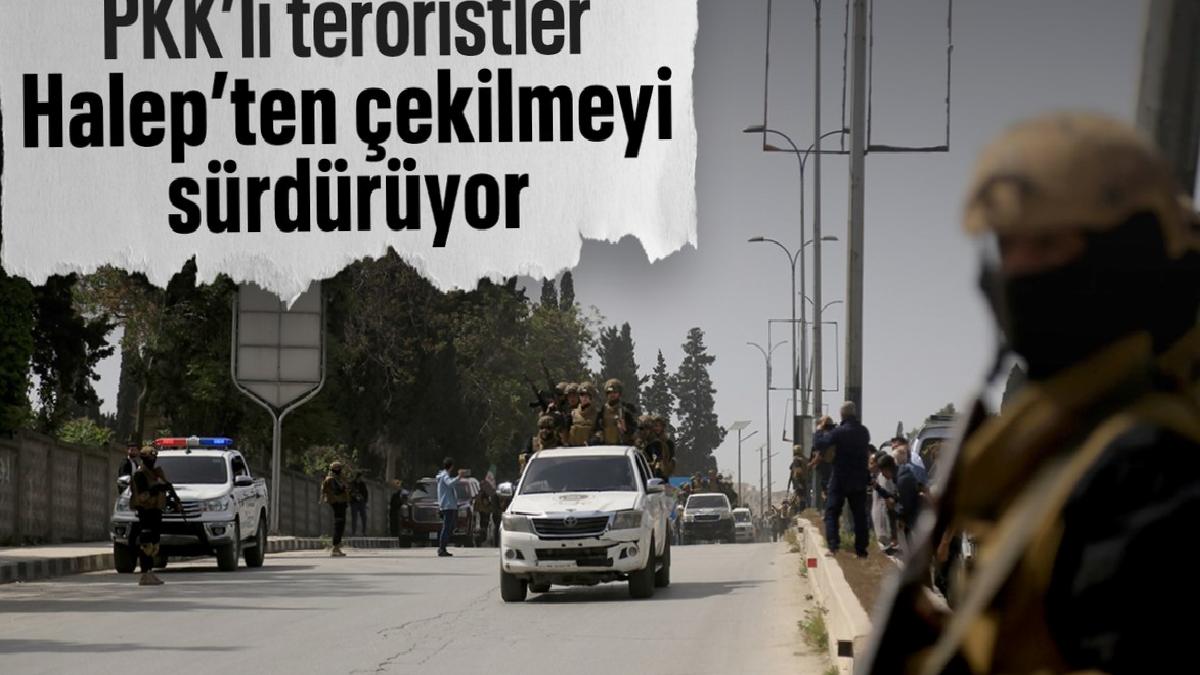 PKK/YPG’li teröristler Halep’ten çekiliyor