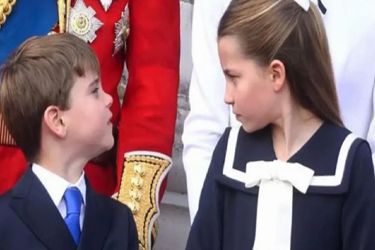 Prenses Charlotte, geçit töreninde kardeşi Prens Louis’i azarladı