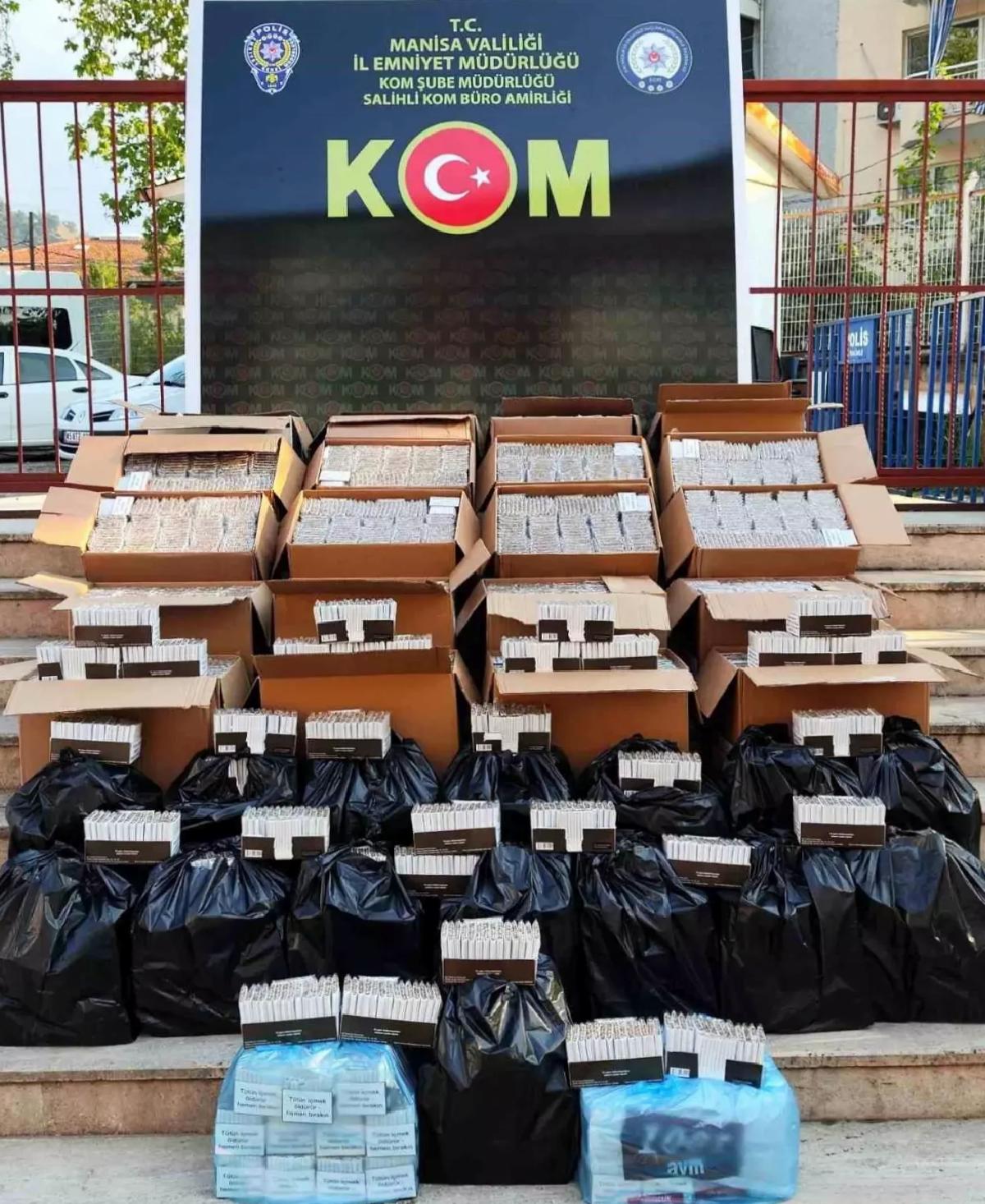 Salihli’de 229 Bin Doldurulmuş Makaron Ele Geçirildi