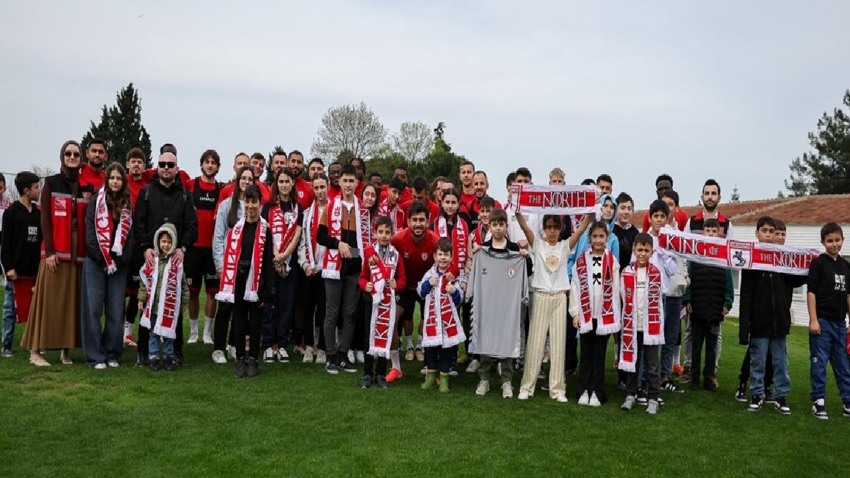 Samsunspor, devlet himayesindeki çocukları konuk etti