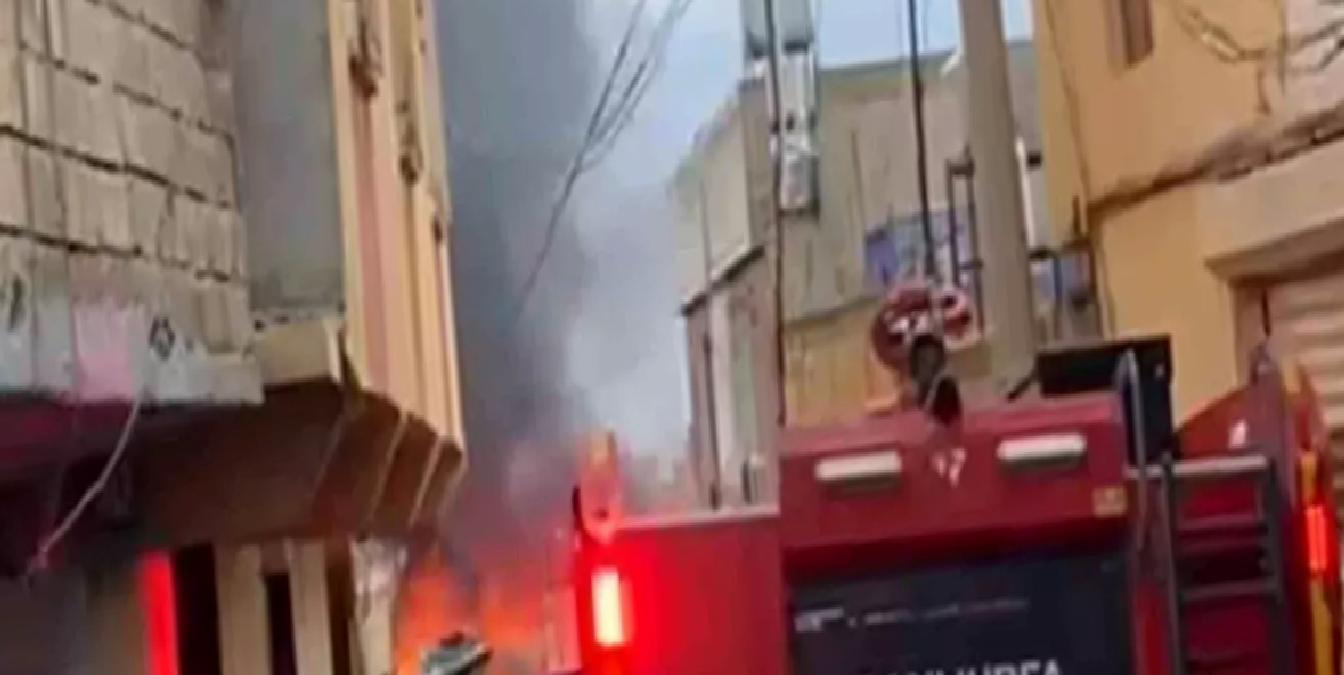 Şanlıurfa’da ayakkabı atölyesinde yangın