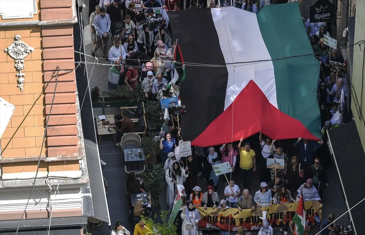Saraybosna’da Filistin İçin Protesto