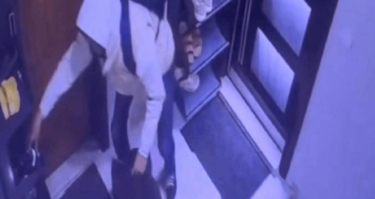Sultangazi’de apartmanda ayakkabıları böyle çaldı