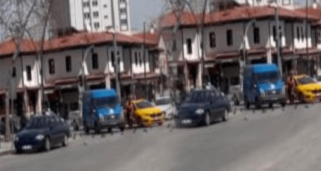 Sürücülerin güvercinlerle imtihanı: Sürü halinde yol vermediler