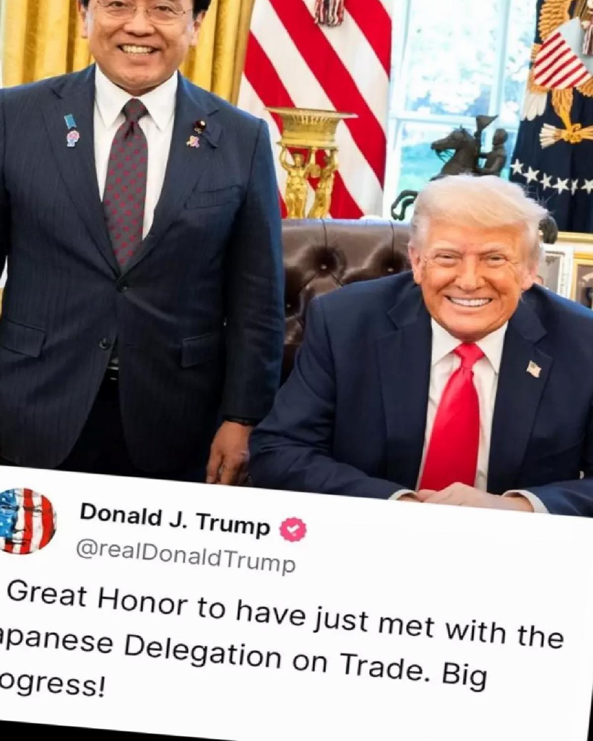 Trump ve Japonya Ticaret Müzakerelerini Görüşüyor