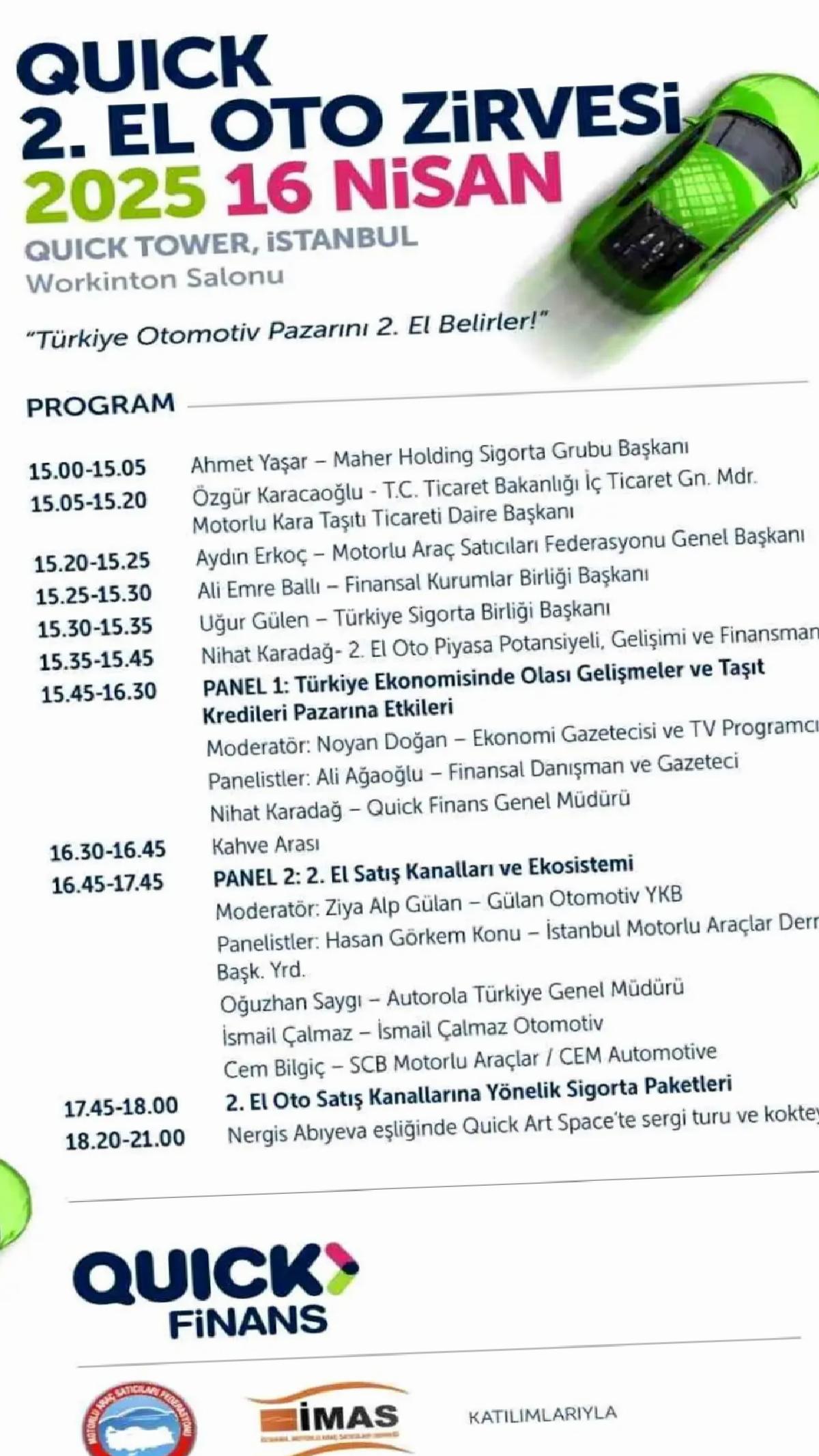 Türkiye’nin İlk 2. El Oto Zirvesi İstanbul’da