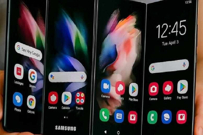 Üç menteşeli, dört ekranlı yeni Samsung tasarımının patenti ortaya çıktı