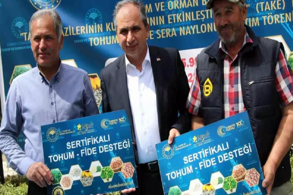 Uşak’ta Tarım Desteği Töreni