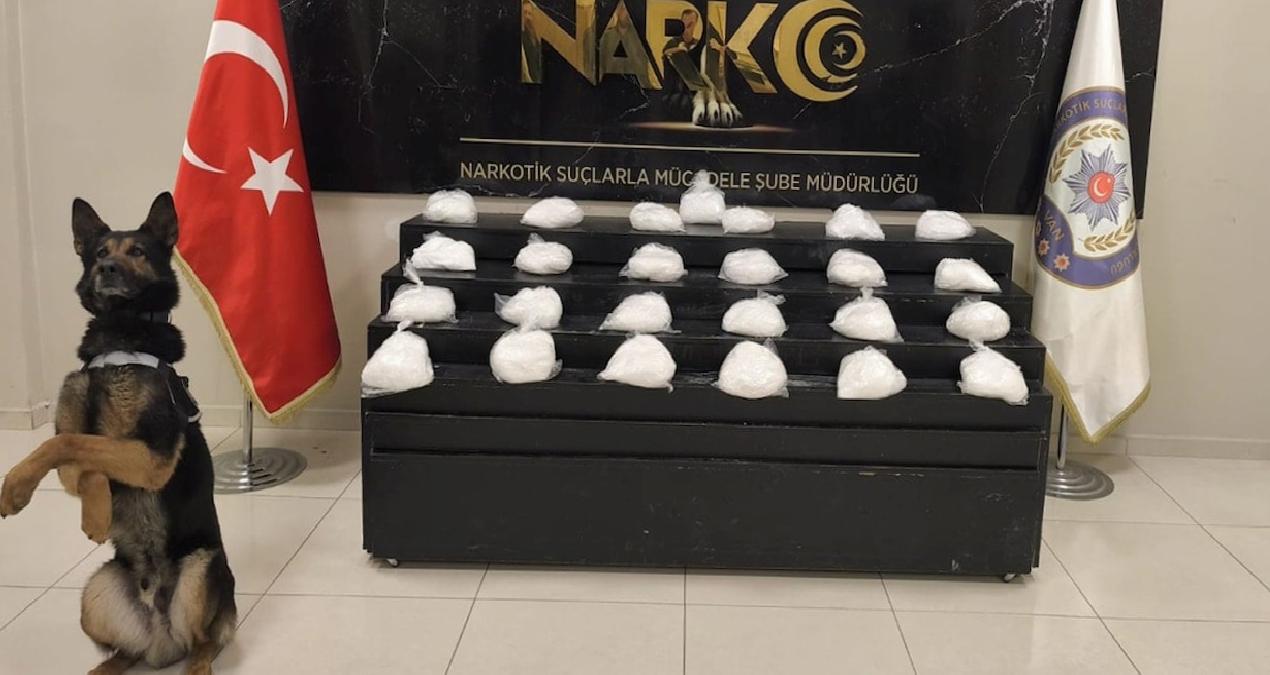 Van’da 25 kilo metamfetamin ele geçirildi