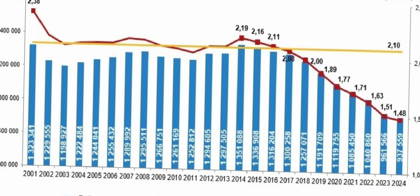 2024’te Türkiye’de Doğurganlık Hızı Düşüyor
