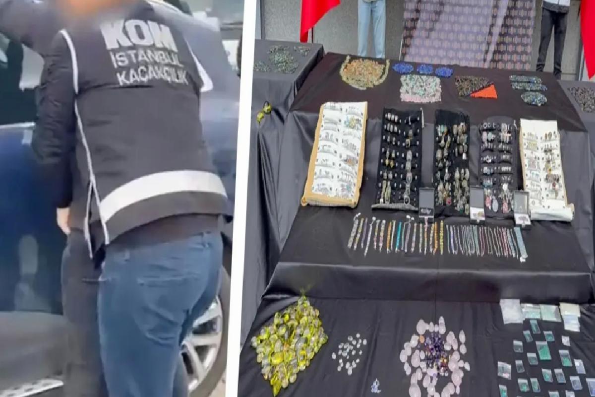 250 Milyon Liralık Kaçak Taşlar Ele Geçirildi