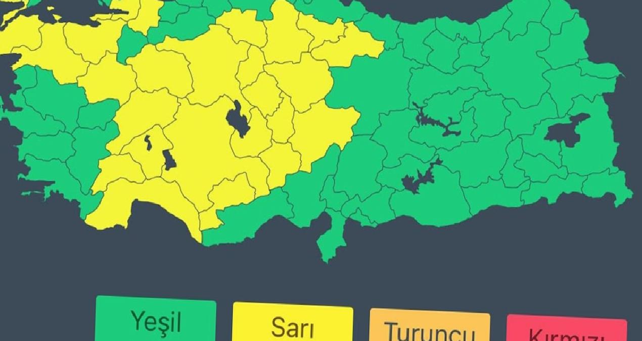 28 il için sarı uyarı verildi! İçişleri Bakanlığı açıklama yaptı