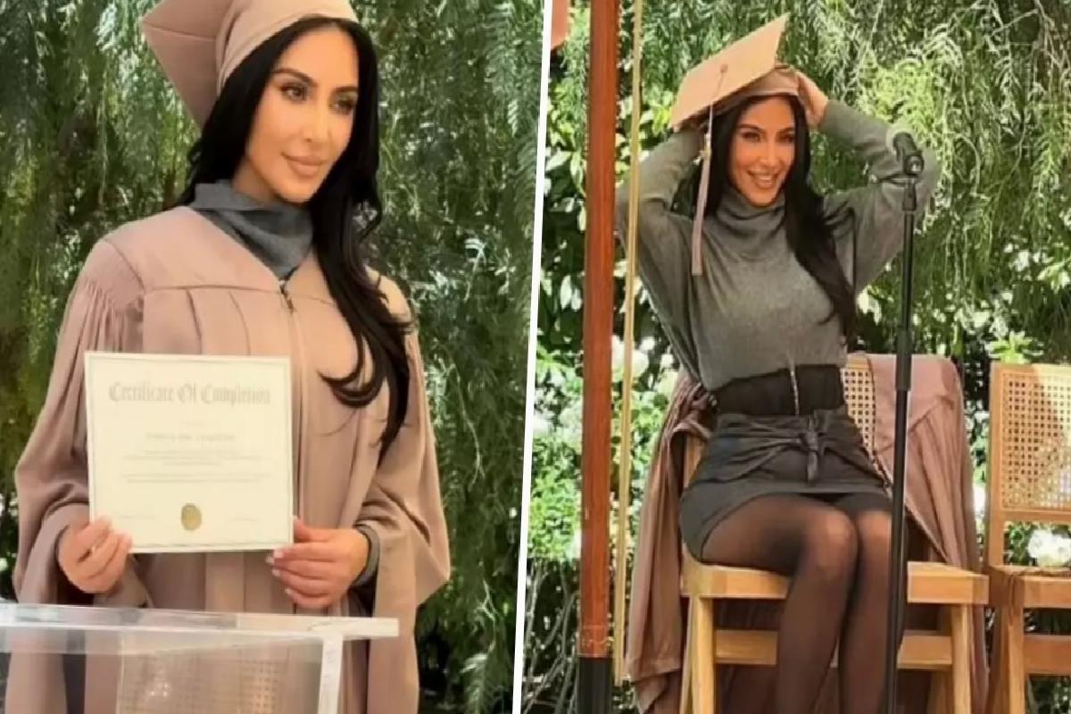 6 yılda hukuk eğitimi tamamlayan Kim Kardashian, dalga konusu oldu