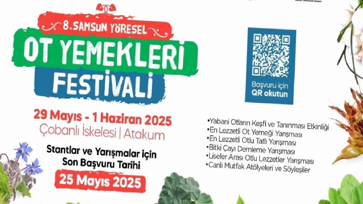 8. Samsun Yöresel Ot Yemekleri Festivali 29 Mayıs’ta Başlıyor