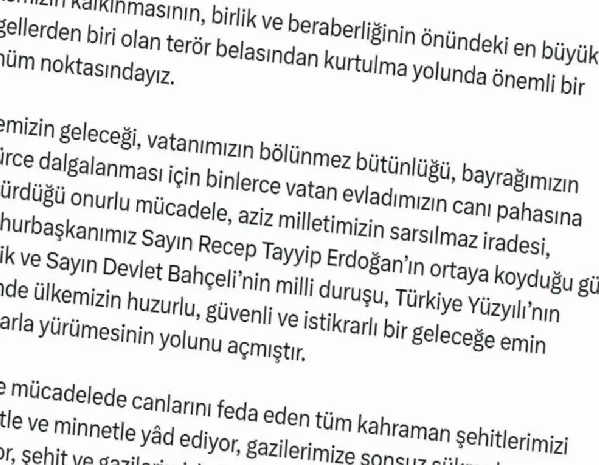 Adalet Bakanı Tunç: ‘Ülkemiz terörün karanlığını ardında bırakacak’