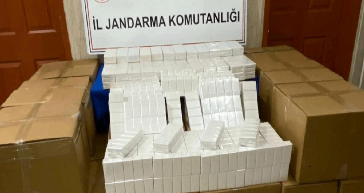 Adana’da 16 bin 100 paket makaron yakalandı