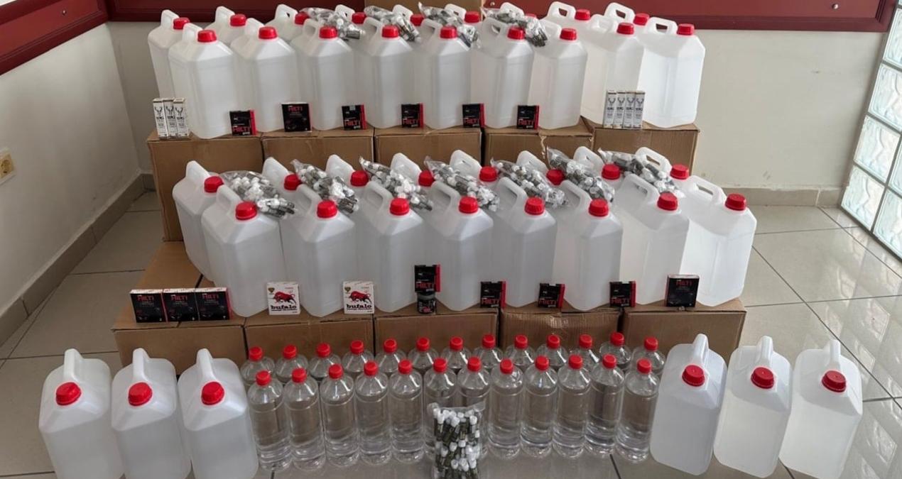 Adana’da 2 bin litre etil alkol ele geçirildi: 1 gözaltı