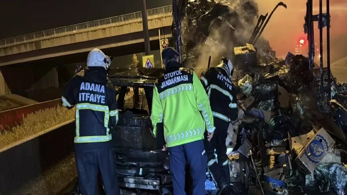 Adana’da Alev Alan Cipte İki Yaralı