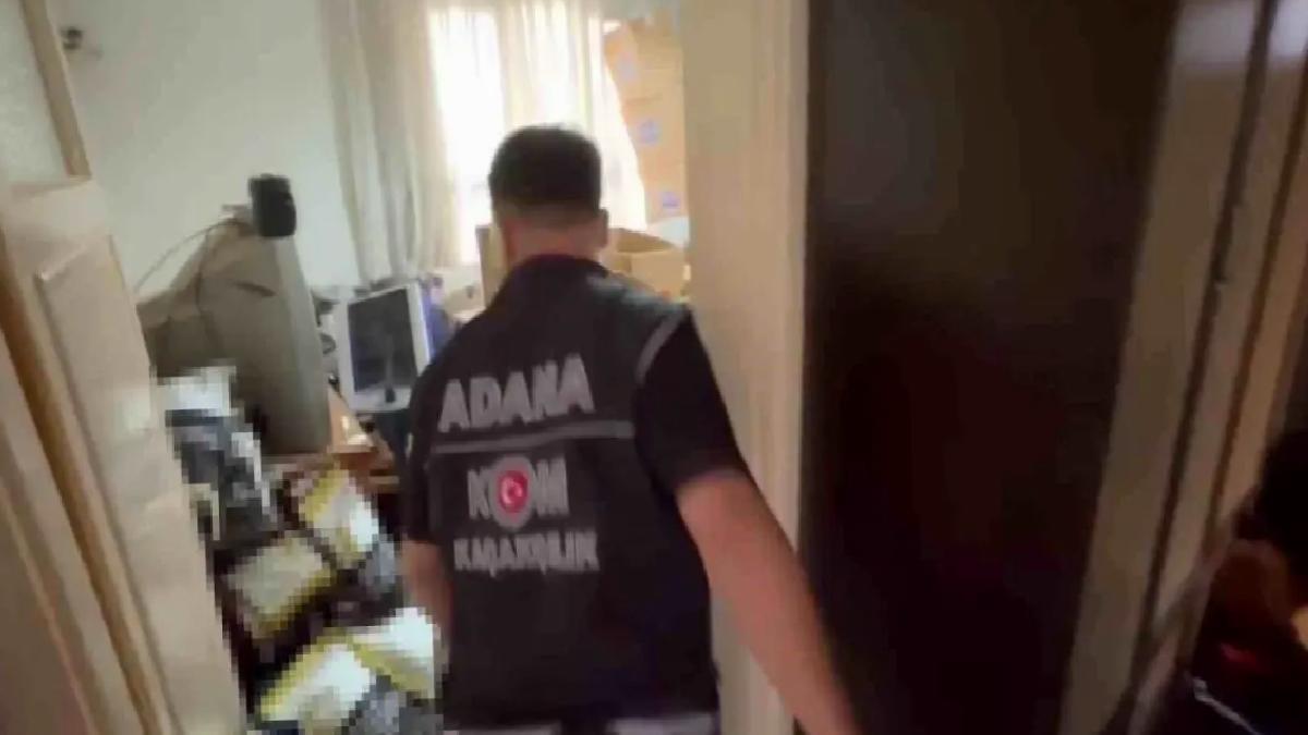 Adana’da Kaçak Tütün Operasyonu