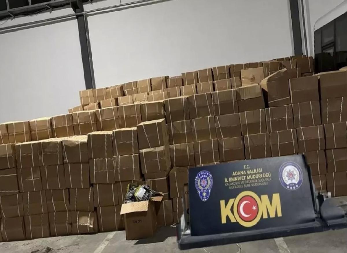 Adana’da Kaçakçılık Operasyonu: 3 Gözaltı