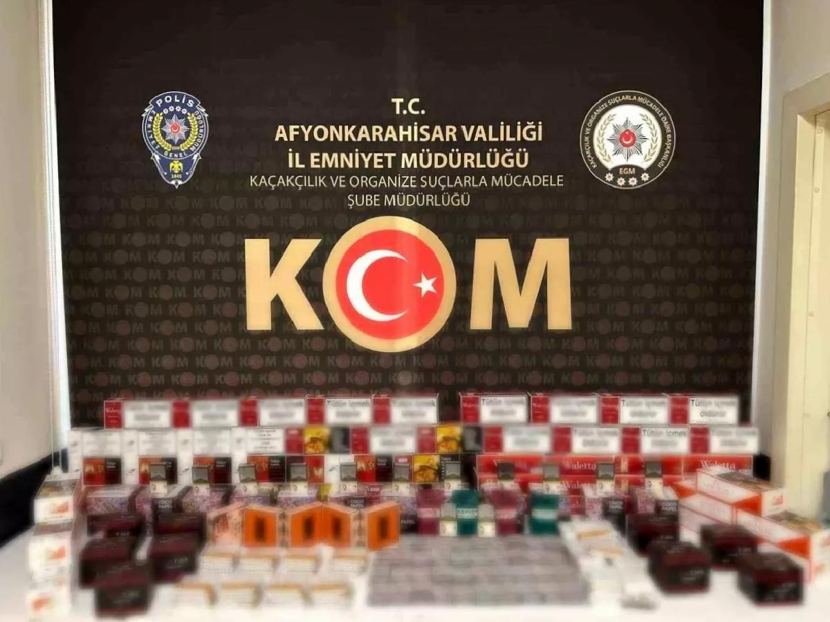 Afyon’da Kaçak Sigara Operasyonu