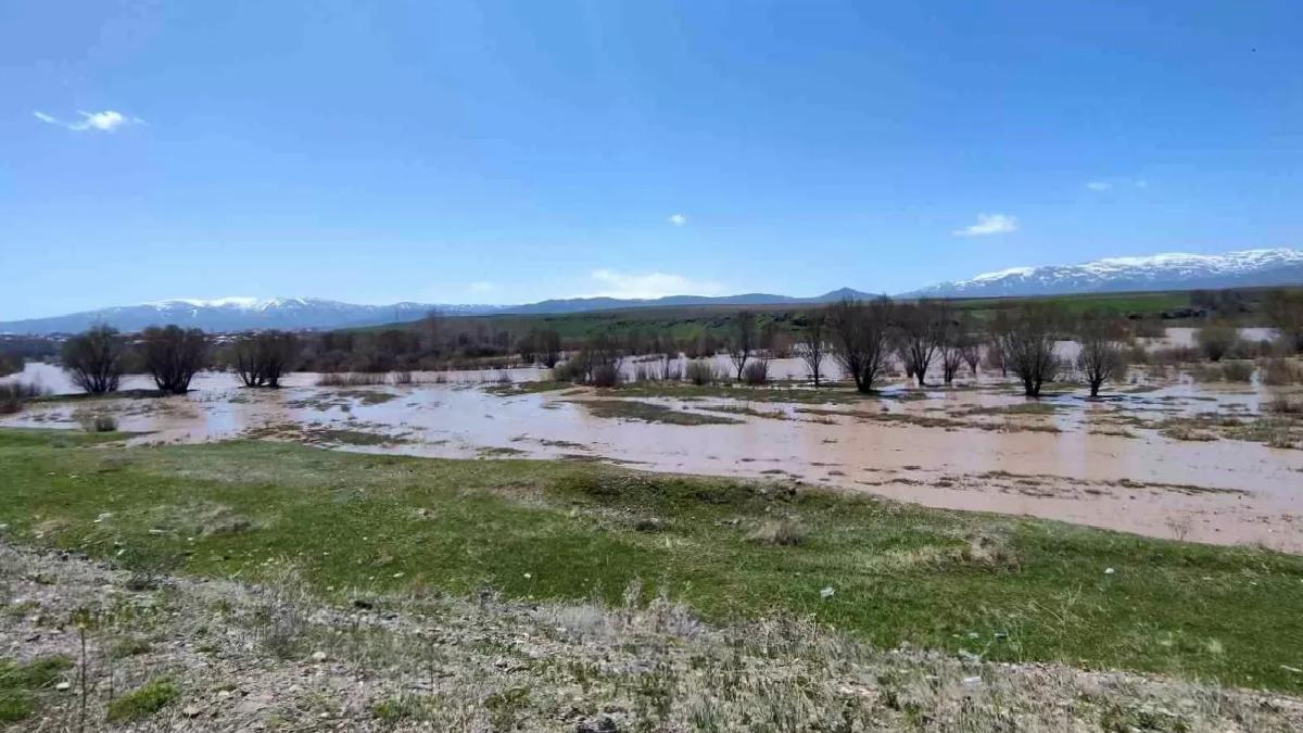 Ağrı’da Murat Nehri Taştı