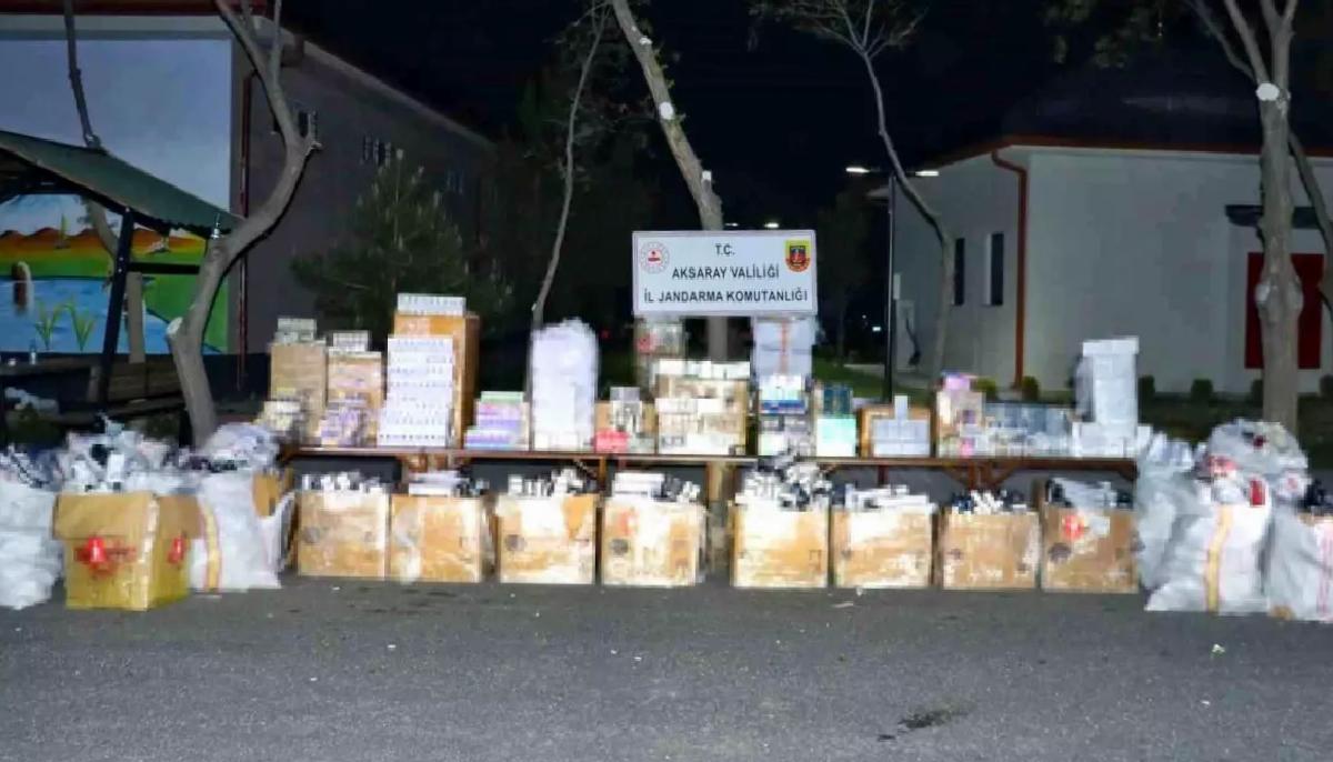 Aksaray’da Kaçak Ürün Operasyonu
