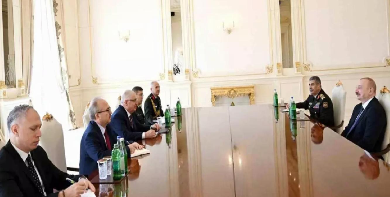 Aliyev, Milli Savunma Bakanı Güler’i kabul etti