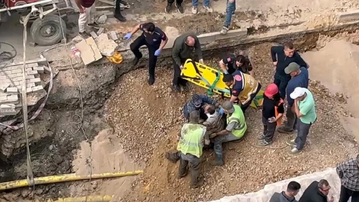 Altyapı Çalışmasında Çökme: 1 İşçi Yaralandı