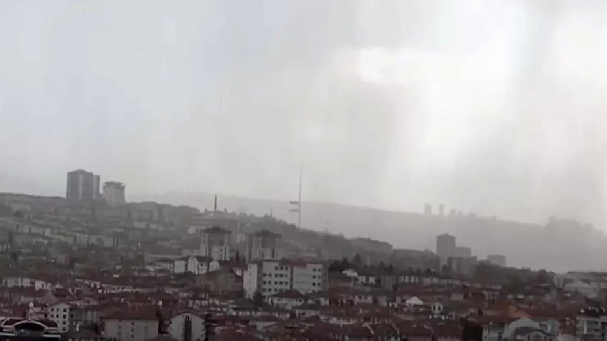Ankara’da Kuvvetli Rüzgar ve Sağanak Yağış Etkili
