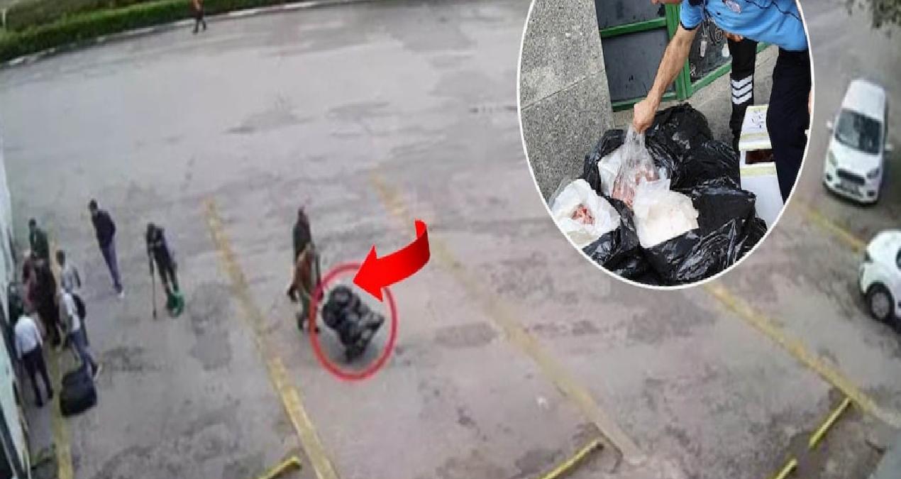 Antalya otogarında ele geçirildi: Çöp poşetlerinden çıktı