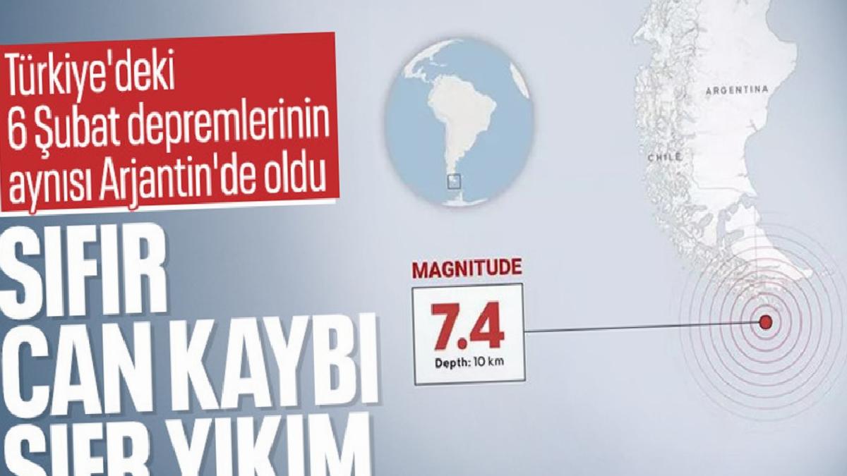 Arjantin’de 7.4’lük depremde sadece mobilyalar sallandı