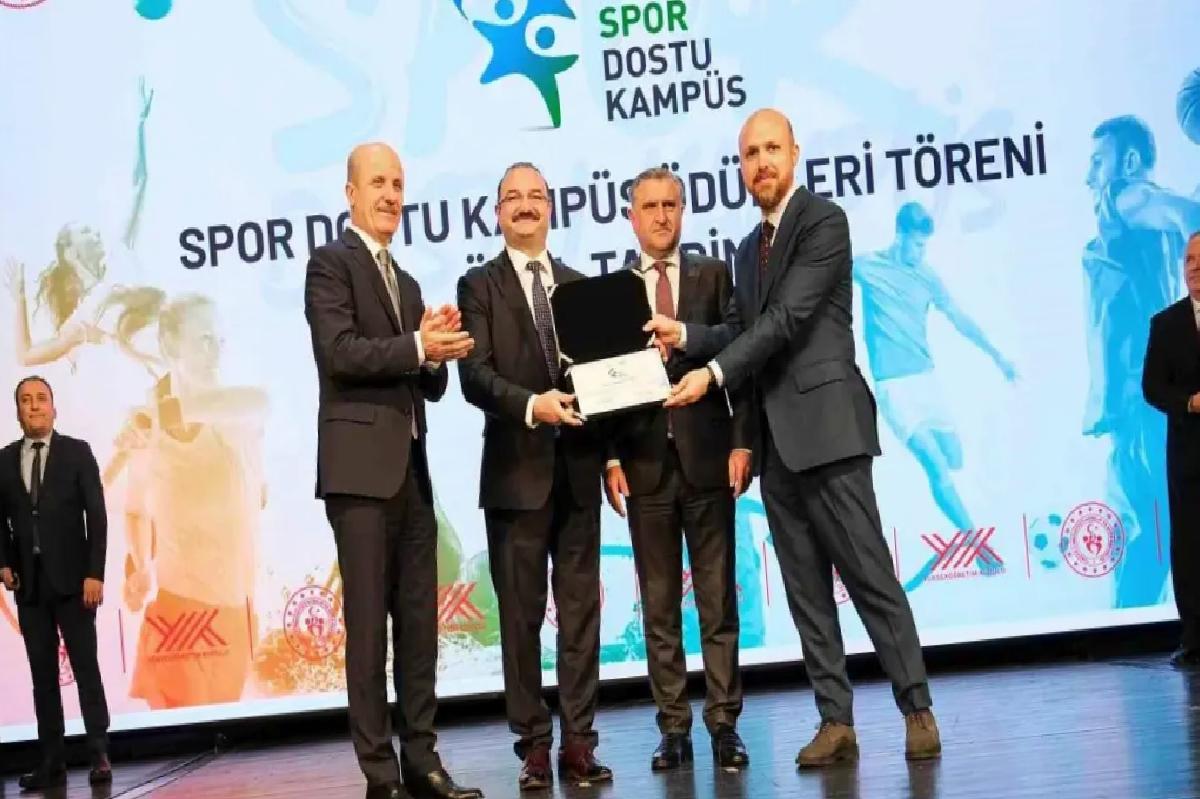 Atatürk üniversitesi “Spor dostu kampüs” unvanına layık görüldü