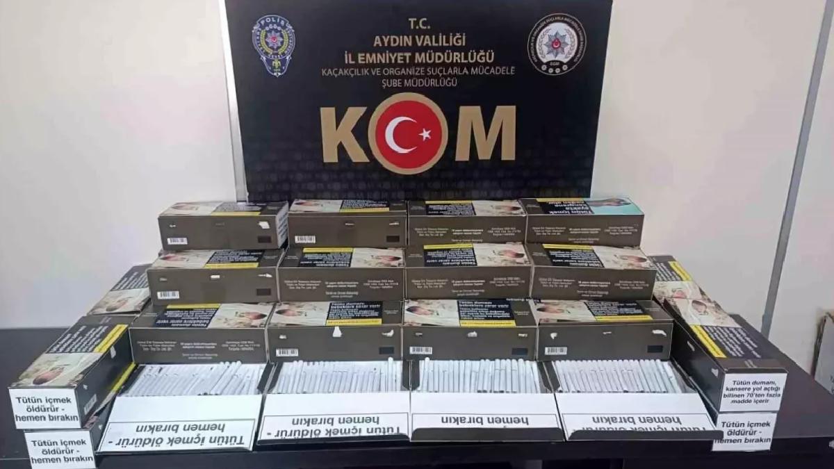 Aydın’da Kaçak Makaron Operasyonu