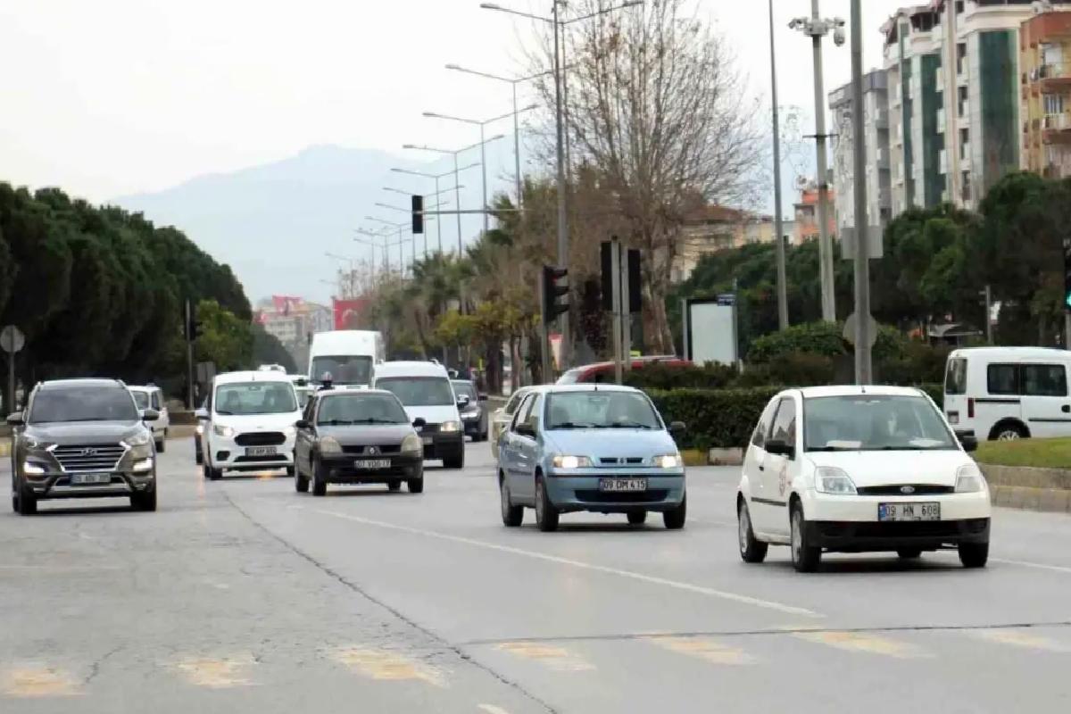 Aydın’da Nisan’da 636 Bin Araç Var