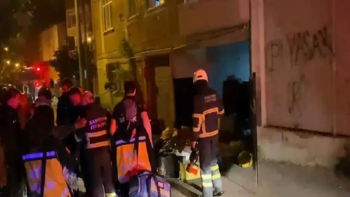 Bafra’da Depoda Yangın Çıktı