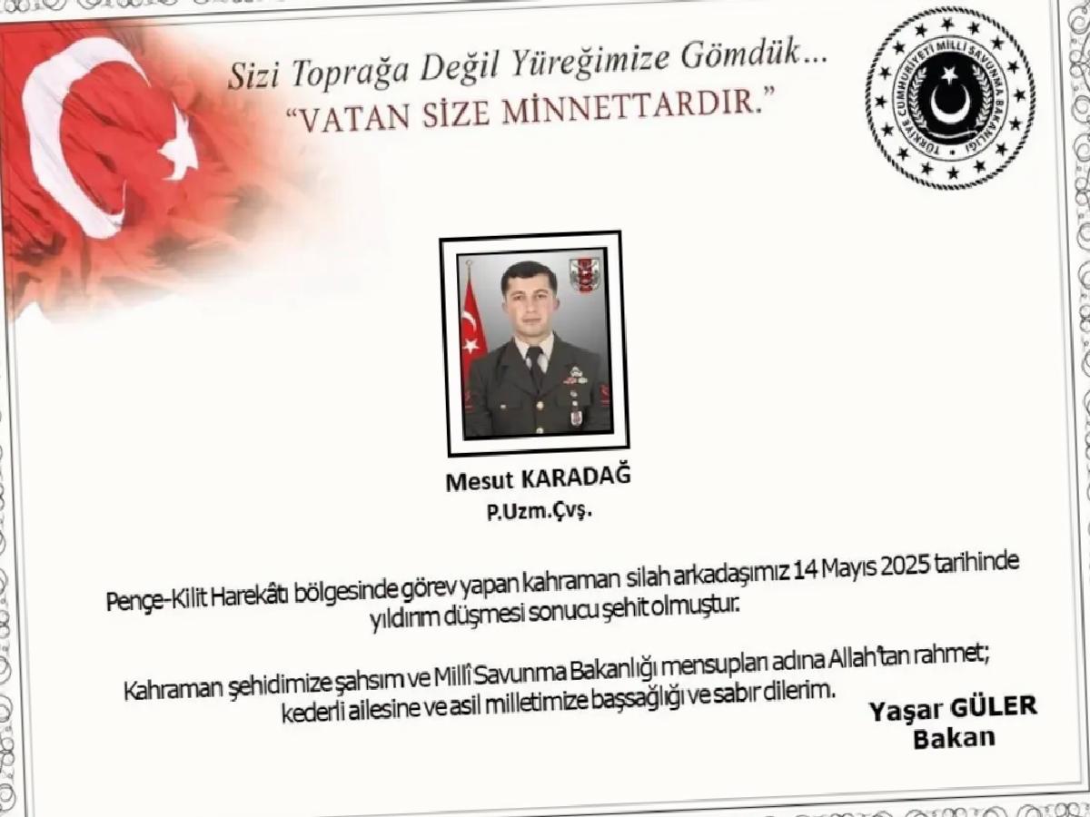Bakan Güler’den Taziye Mesajı