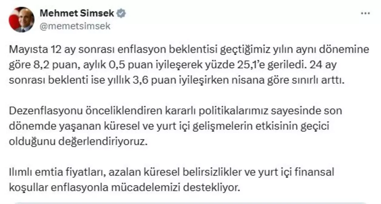 Bakan Şimşek: Küresel Etkiler Geçici