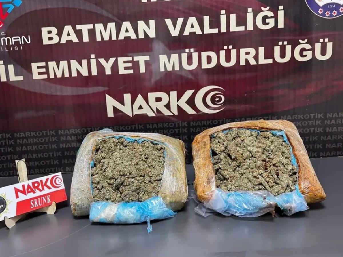 Batman’da Uyuşturucu Yakalandı