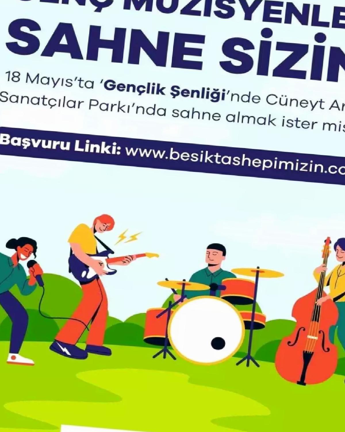 Beşiktaş’ta Gençlik Şenliği Düzenleniyor