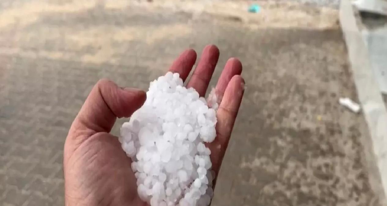 Besni’de Dolu Yağışı Şok Etkisi Yarattı