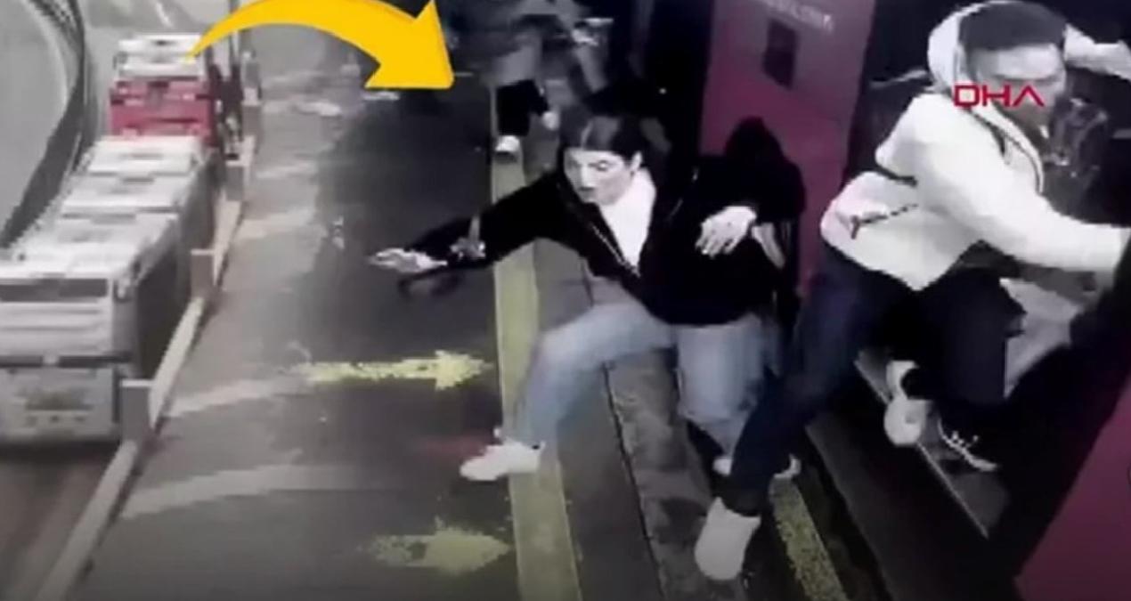 Beylikdüzü’nde metrobüste dehşet! Duraktaki korku kameraya yansıdı