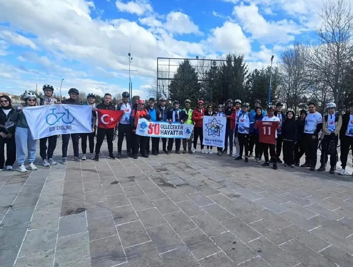 Beyşehir Gölü’nde Su Tasarrufu İçin Bisiklet Etkinliği