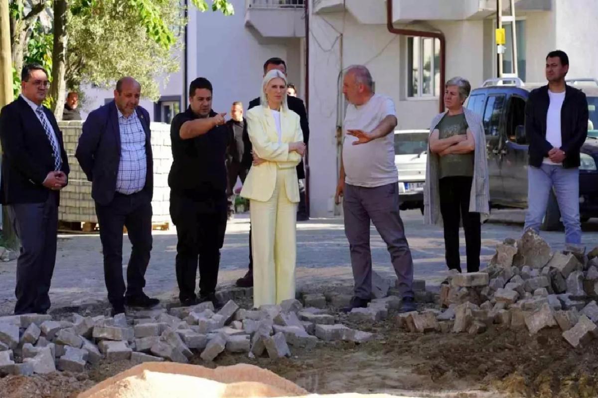 Bilecik’te Kilit Parke Taşı Çalışmaları İncelendi