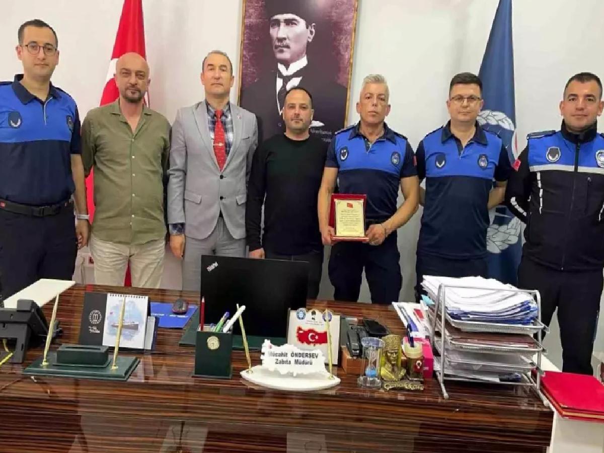 Bilecik’te Zabıtalara Teşekkür Plaketi