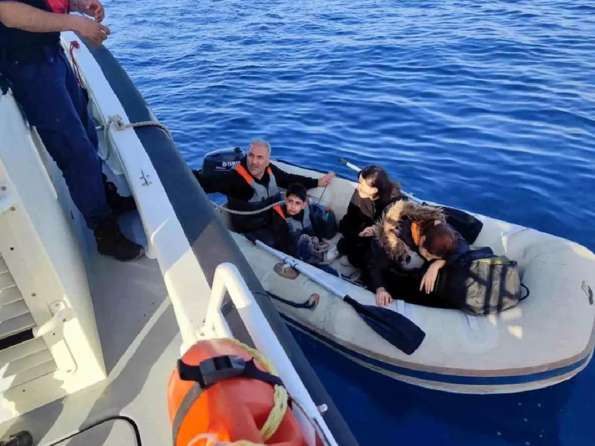 Bodrum Açıklarında 4 Düzensiz Göçmen Yakalandı